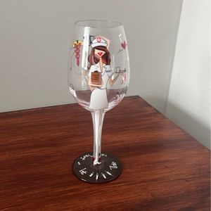 Nurse Wine Glass